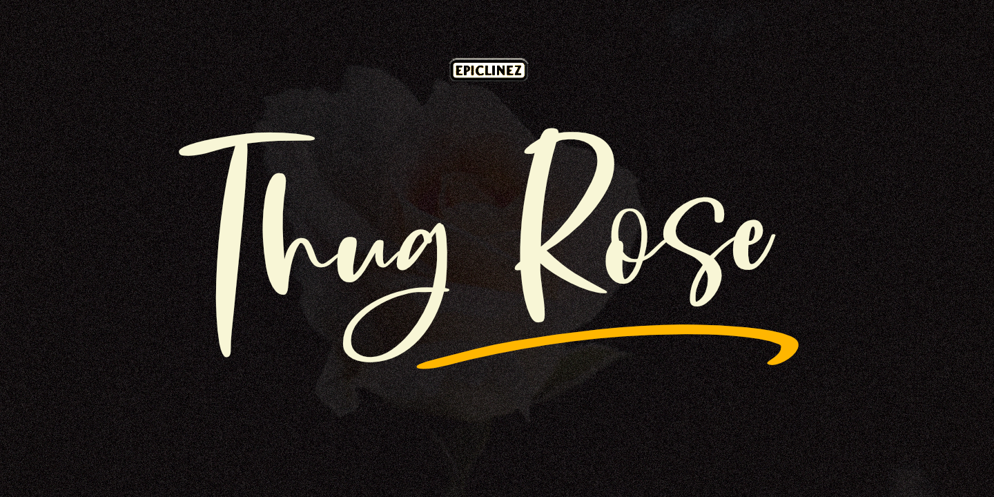 Font Thug Rose
